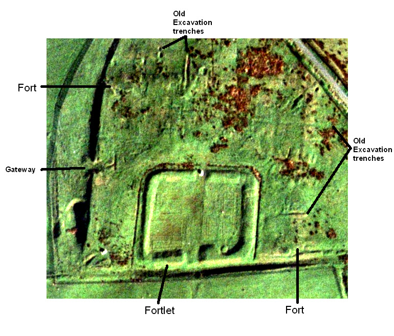 Enhanced Aerial photo, Taken in low light to highlight the ground features