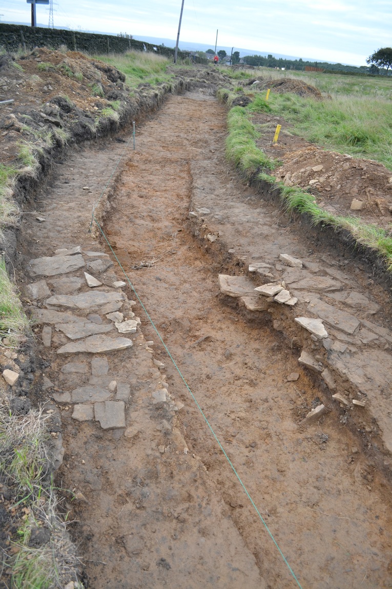 Lindley Moor, Excavated road